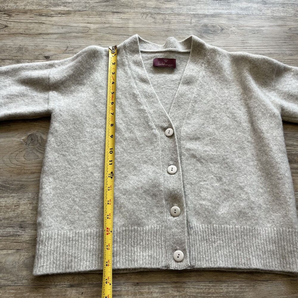 Heidekönigin Cardigan Medium Designer Wool Unique High End $198 Heidekonigin - Picture 6 of 6